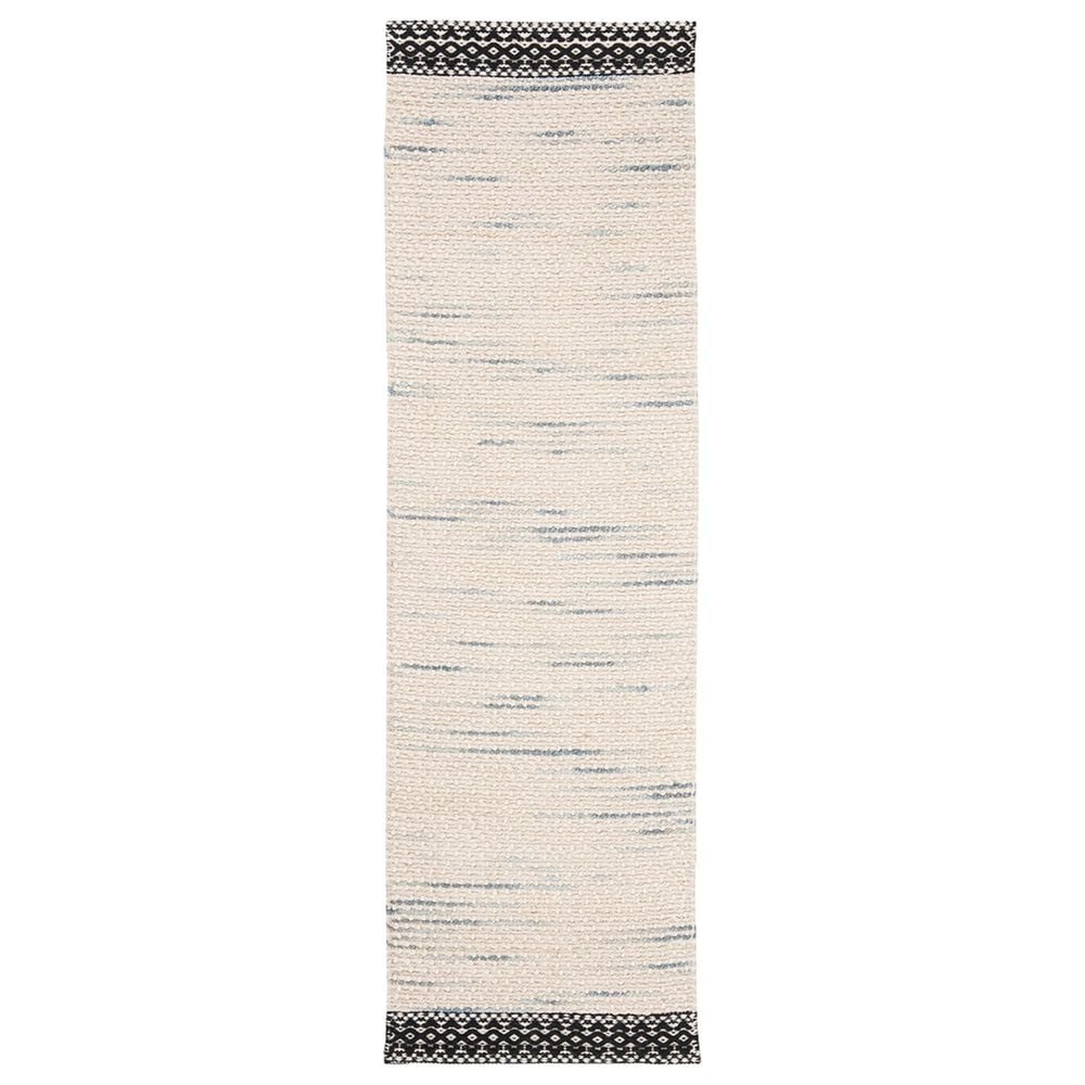 Safavieh Natura NAT106Z 2'3" x 8' Black and Ivory Runner