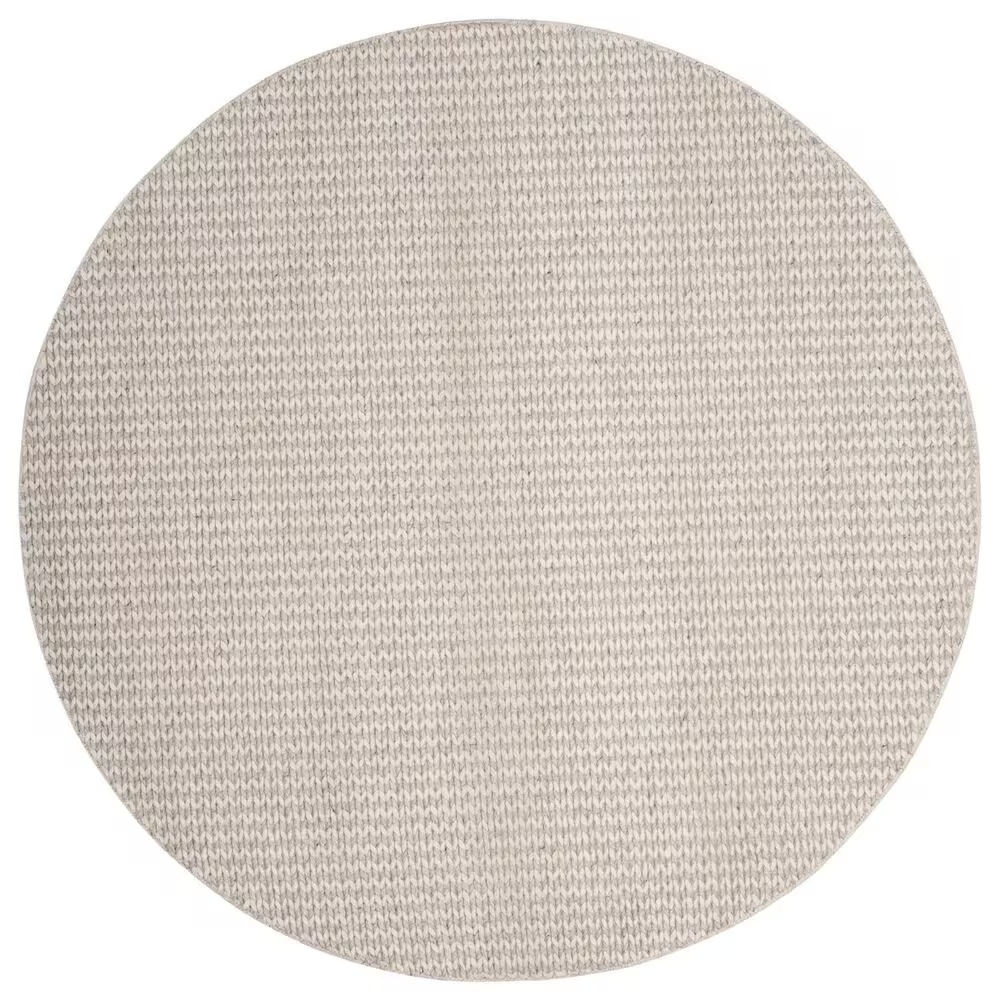Safavieh Natura 6' Round Ivory and Silver Area Rug