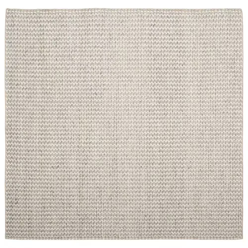 Safavieh Natura 6' Square Ivory and Silver Area Rug