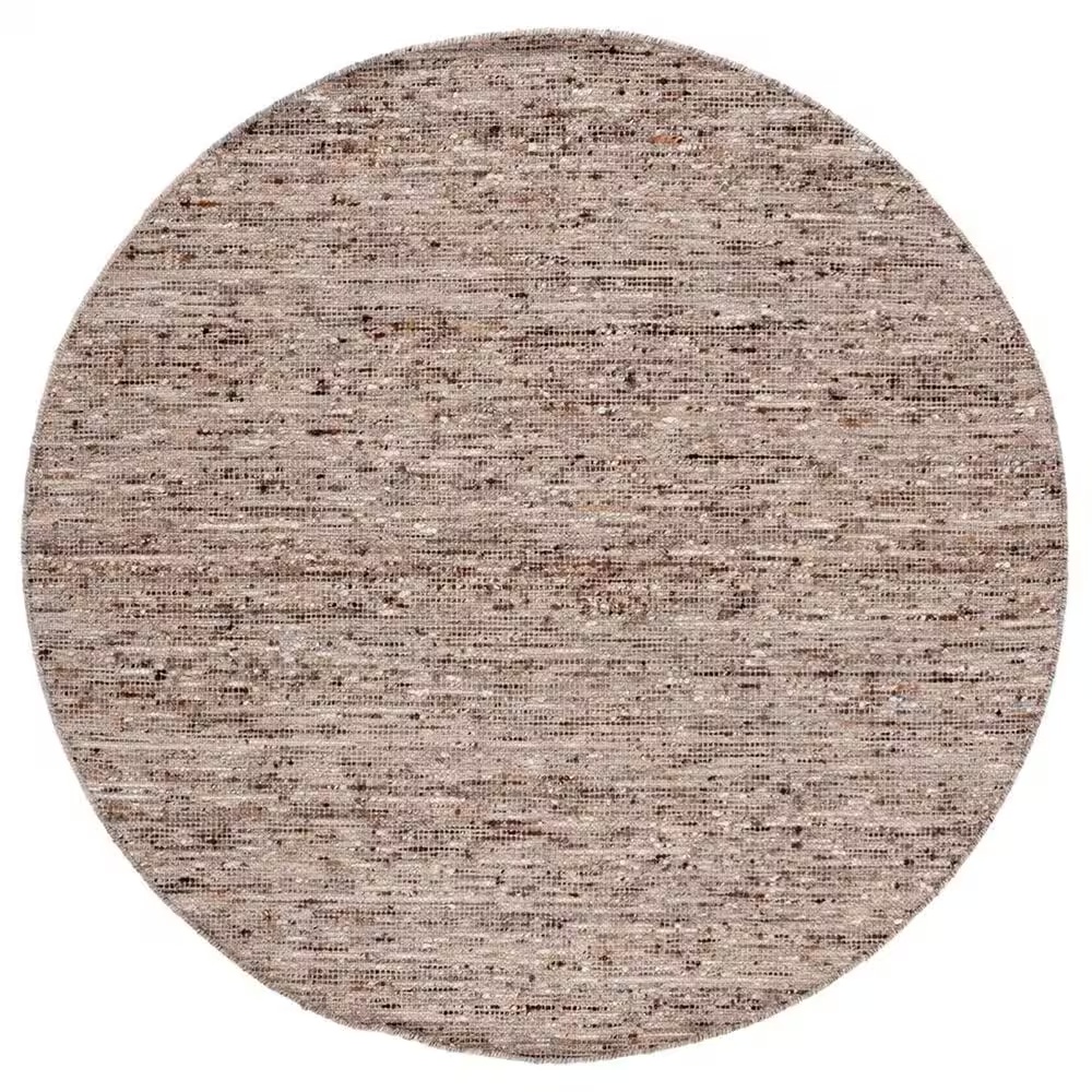 Safavieh Natura NAT327T 6' Round Brown and Ivory Area Rug