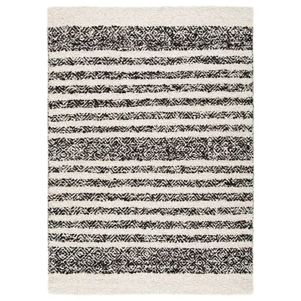 Safavieh Natura NAT329Z 4' x 6' Black and Ivory Area Rug