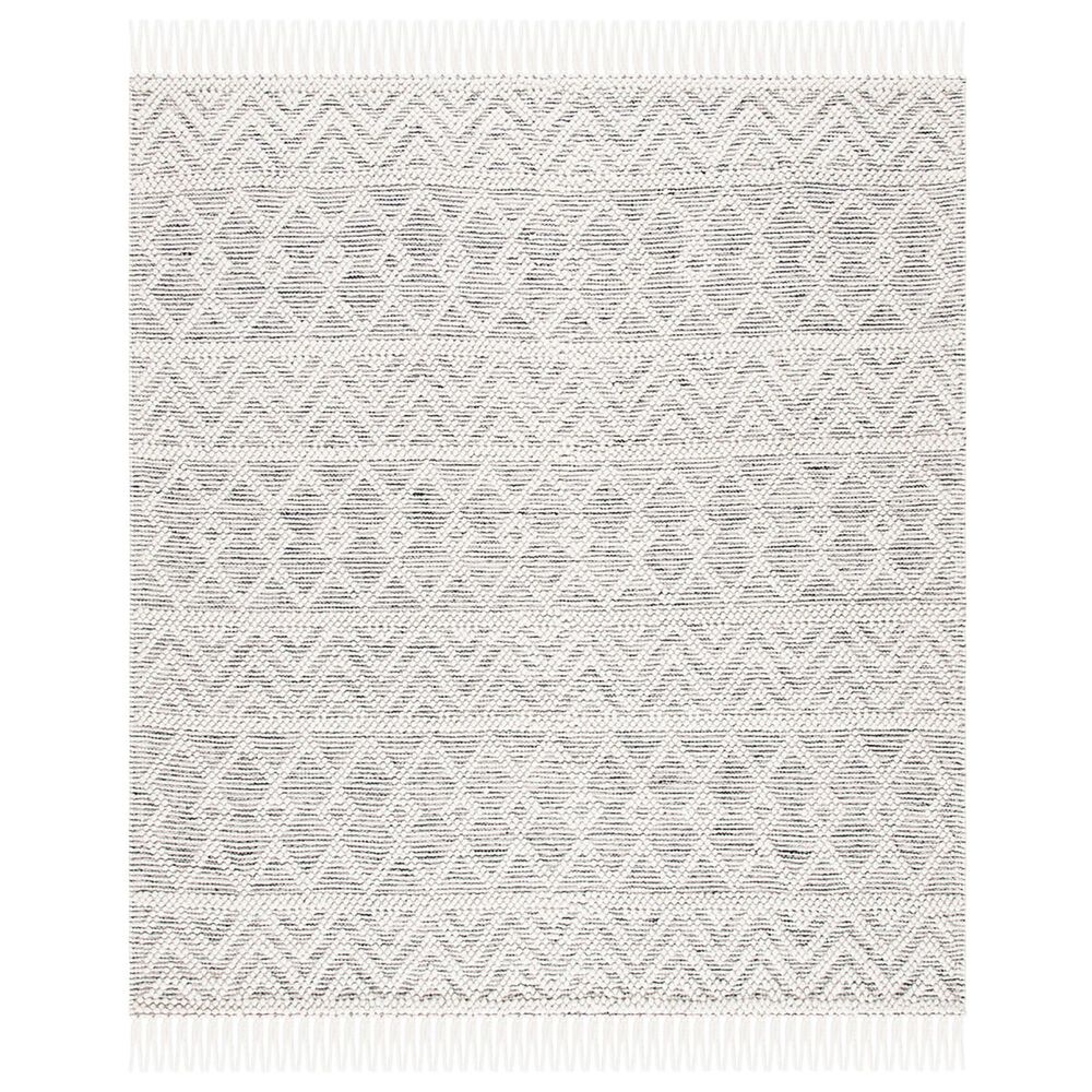 Safavieh Natura NAT353A 8' Square Ivory and Black Area Rug