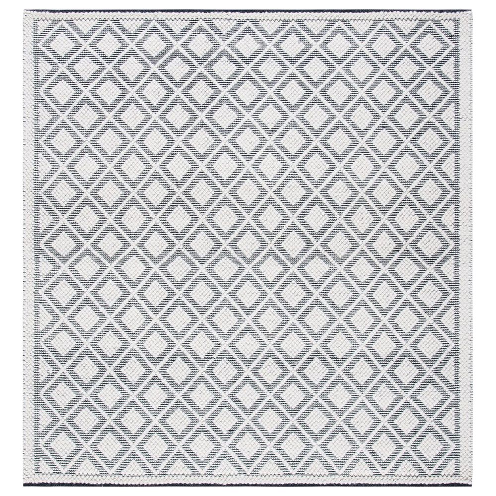 Safavieh Natura NAT475A 6' Square Ivory and Black Area Rug