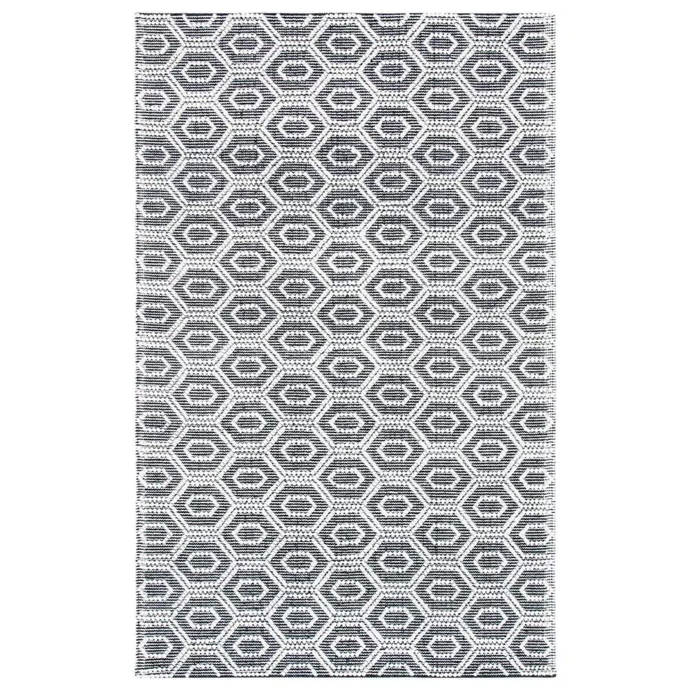 Safavieh Natura NAT476A 6' Square Ivory and Black Area Rug