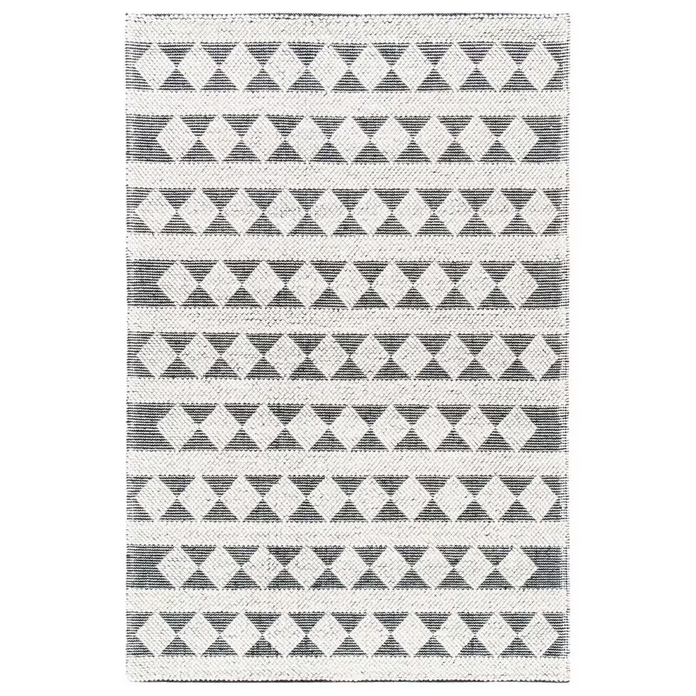 Safavieh Natura NAT481A 6' Square Ivory and Black Area Rug