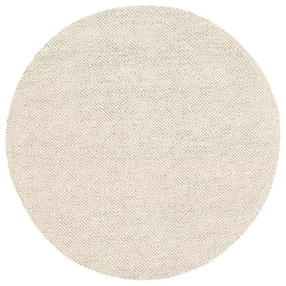 Safavieh Natura NAT503A 7' Round Ivory and Light Grey Area Rug