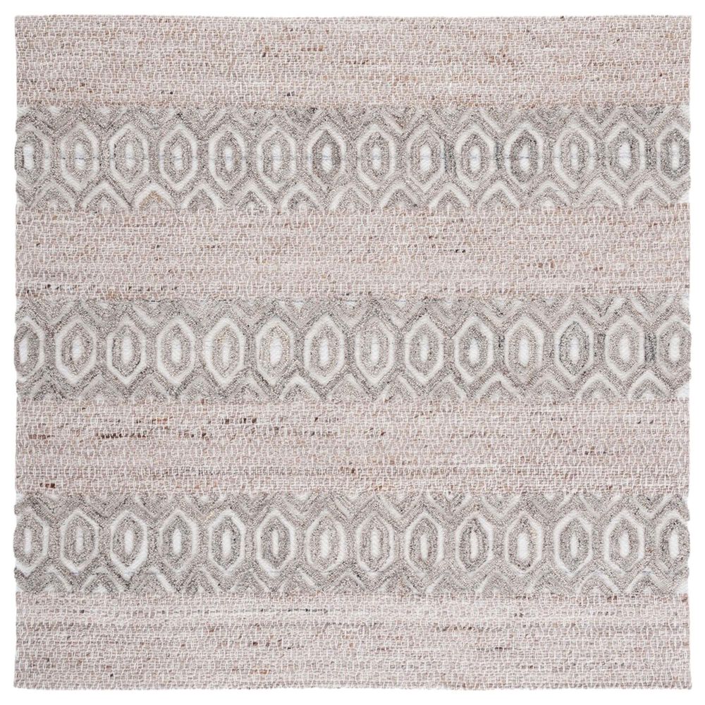 Safavieh Natura NAT610B 6' Square Beige and Ivory Area Rug