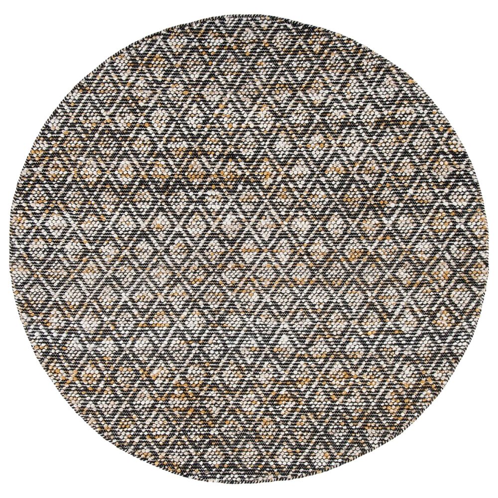 Safavieh Natura NAT615C 6' Round Ivory and Yellow Area Rug