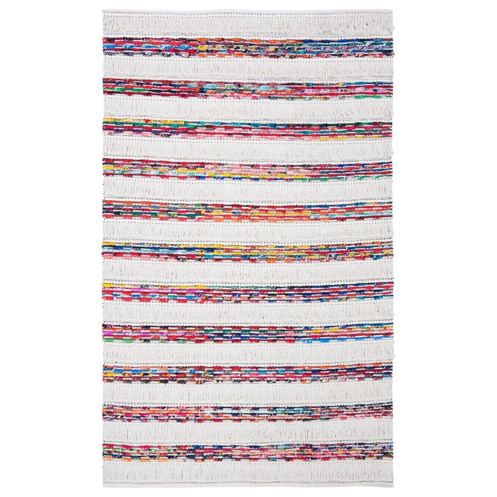 Safavieh Natura NAT654A 5' x 8' Ivory and Red Area Rug