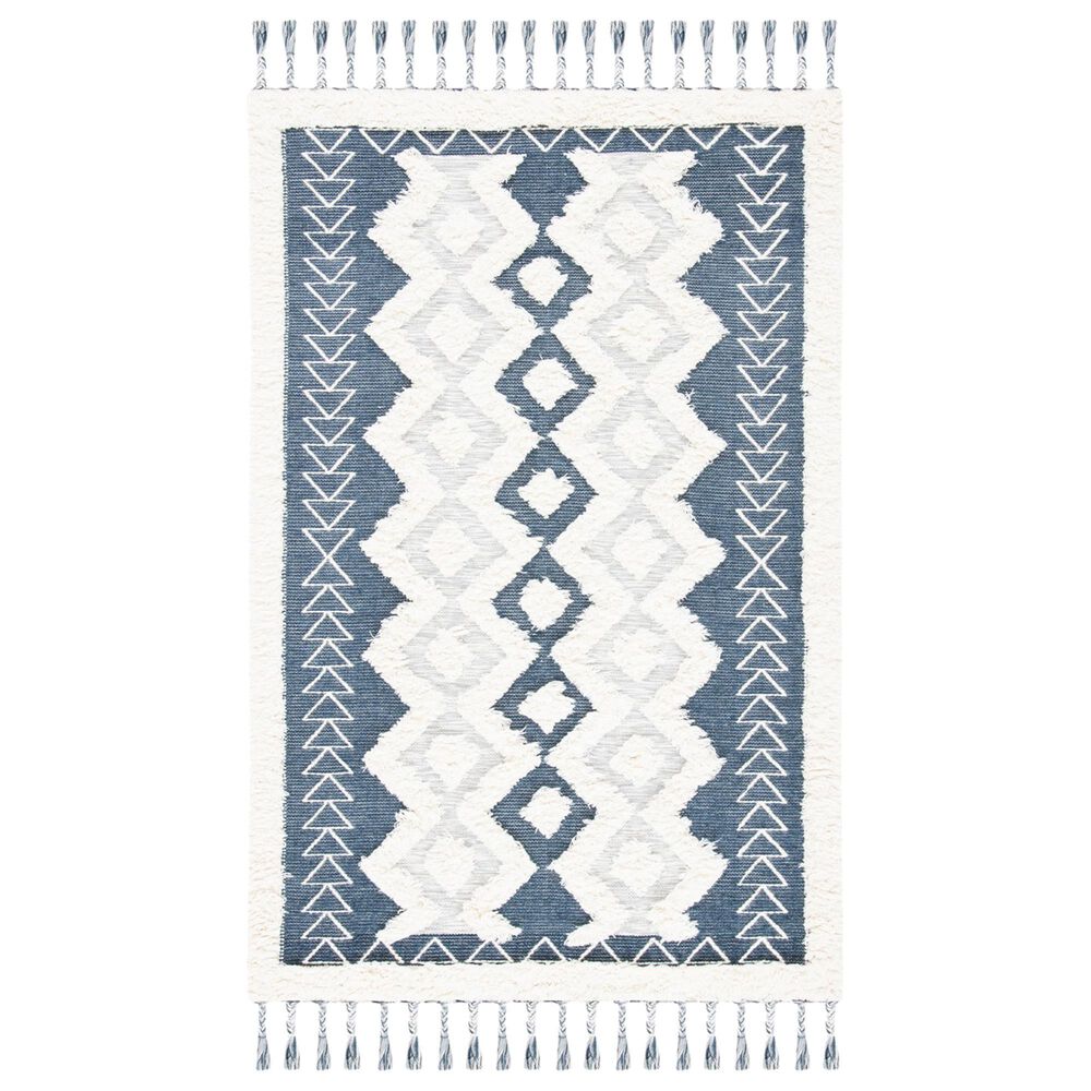 Safavieh Natura NAT679A 8' x 10' Ivory and Blue Area Rug