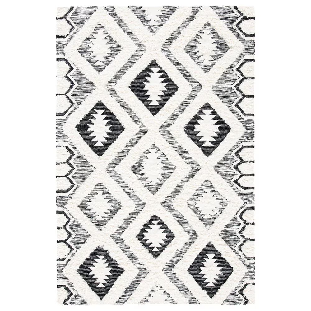Safavieh Natura NAT684A 8' x 10' Ivory and Black Area Rug