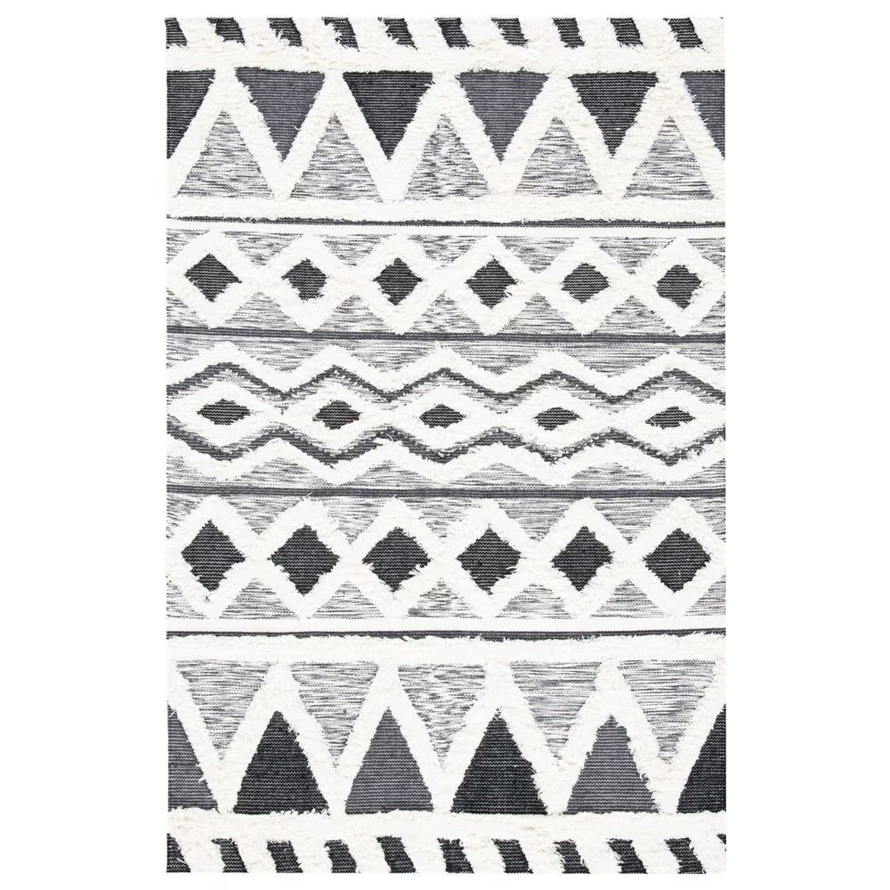 Safavieh Natura NAT685A 5' x 8' Ivory and Black Area Rug