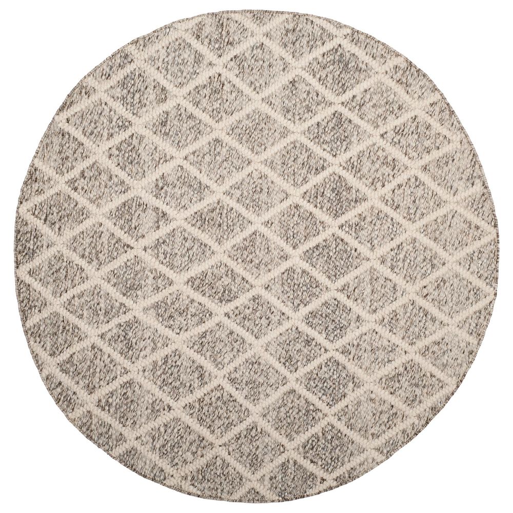 Safavieh Natura NAT711A 6' Round Ivory and Stone Area Rug
