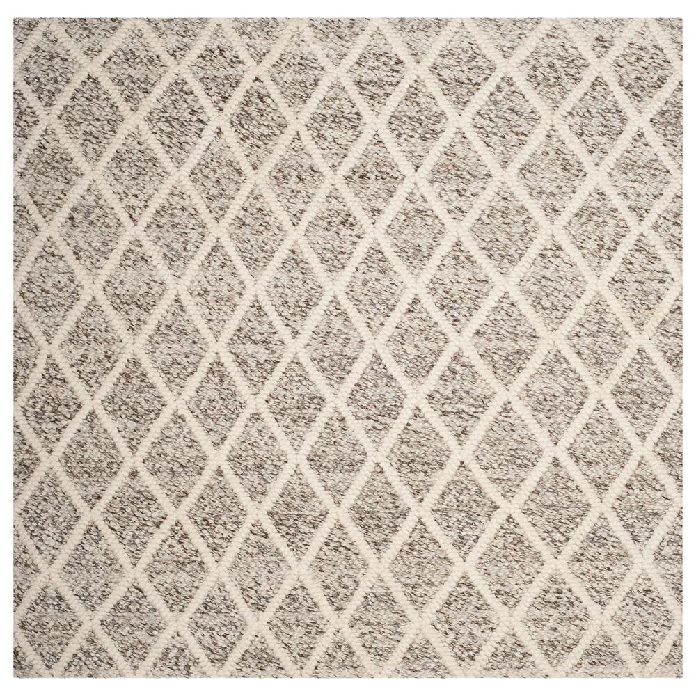 Safavieh Natura NAT711A 6' Square Ivory and Stone Area Rug