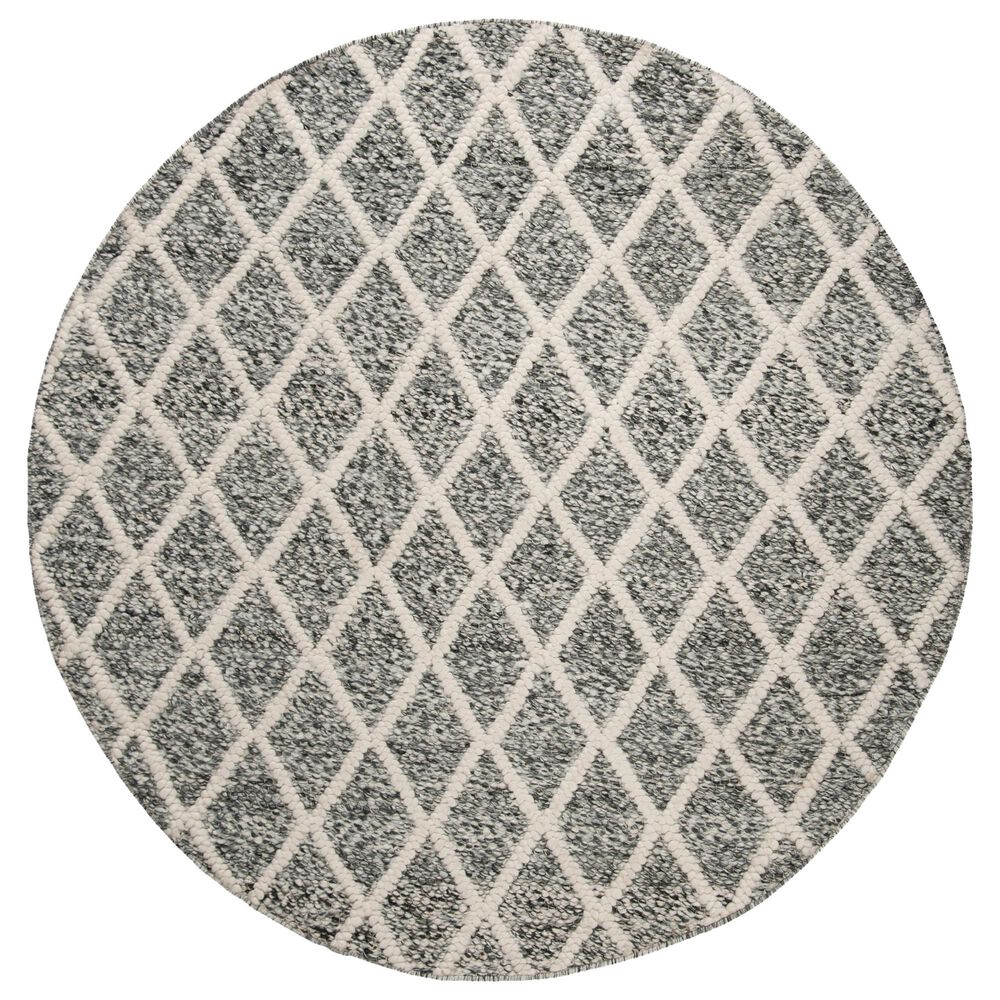Safavieh Natura NAT711C 6' Round Ivory and Black Area Rug