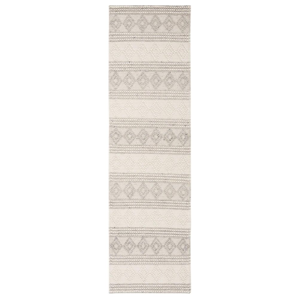 Safavieh Natura NAT750F 2' x 12' Grey and Ivory Runner