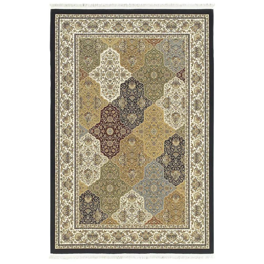 Oriental Weavers Masterpiece 1331X 3'10" x 5'5" Navy Area Rug