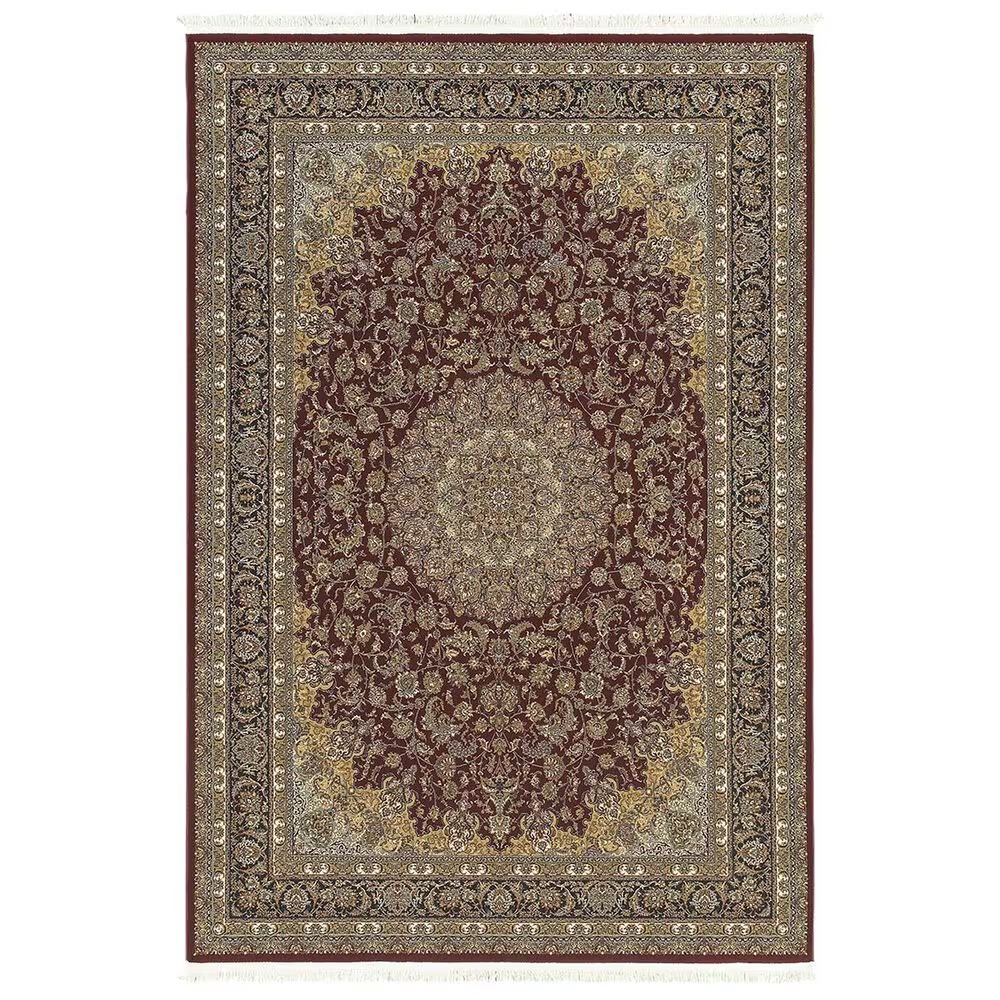 Oriental Weavers Masterpiece 090R 5'3" x 7'6" Red Area Rug