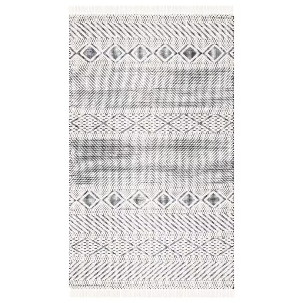 Safavieh Natura NAT856A 5' x 8' Ivory and Navy Area Rug