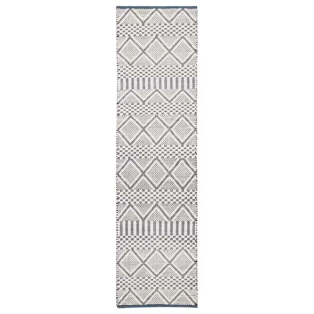 Safavieh Natura NAT857A 2'3" x 8' Ivory and Blue Runner
