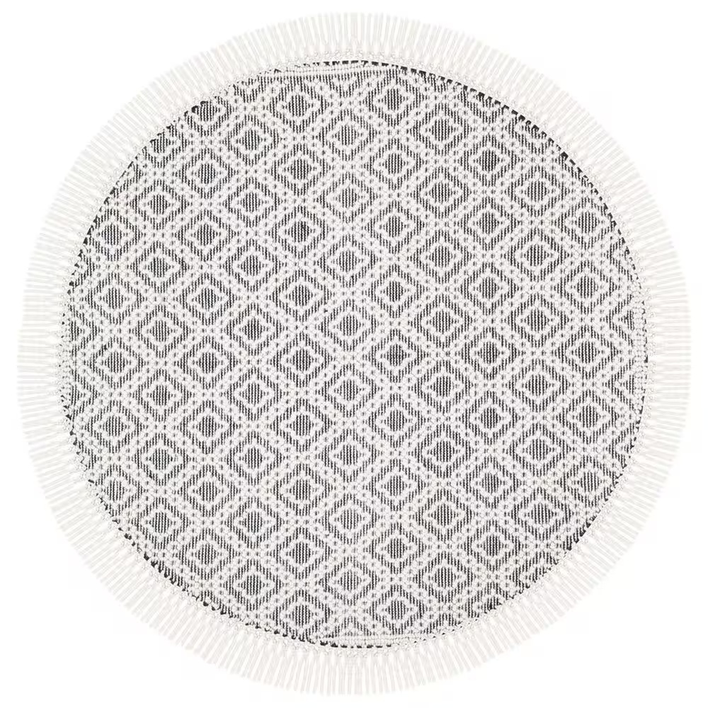 Safavieh Natura 6' Round Ivory and Black Area Rug