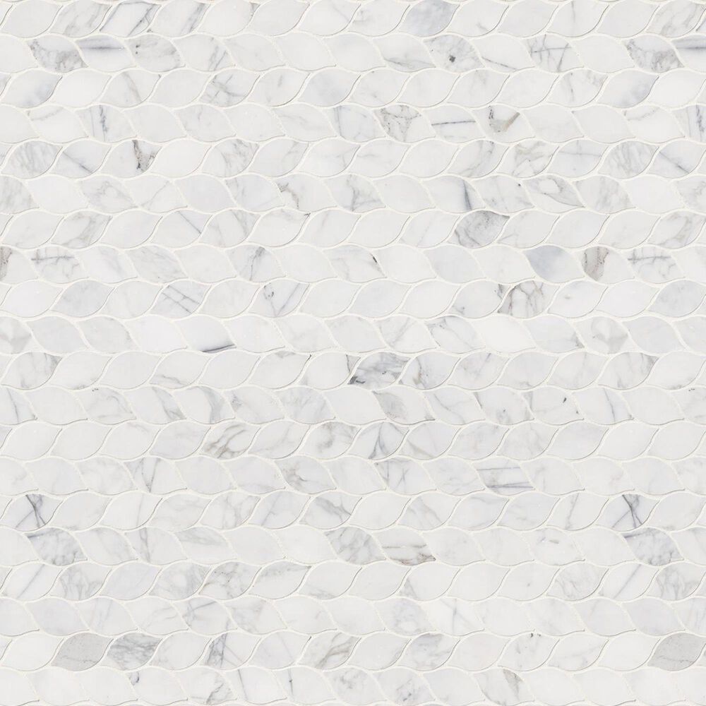MS International Calacatta White 12" x 12" Natural Stone Mosaic Sheet