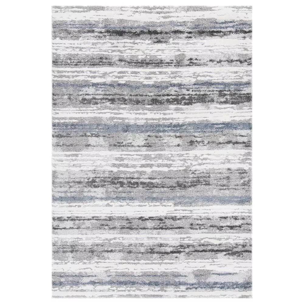 Safavieh Century CTY322G 6'7" x 9' Grey and Blue Area Rug
