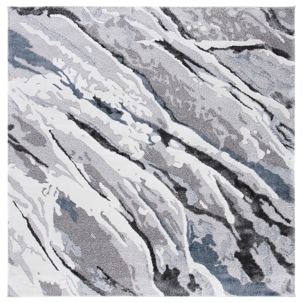 Safavieh Century CTY382F 6'7" Square Grey and Blue Area Rug