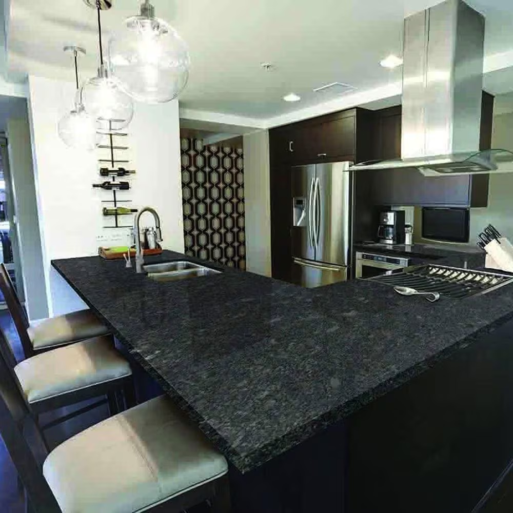 NFM Custom Countertops Steel Grey 3cm Granite Countertop