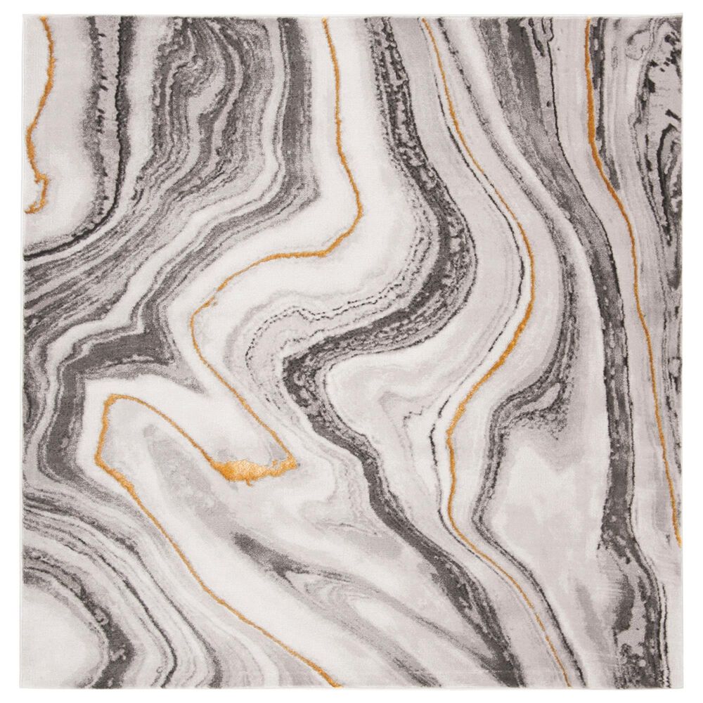 Safavieh Craft 11' Square Grey and Gold Area Rug