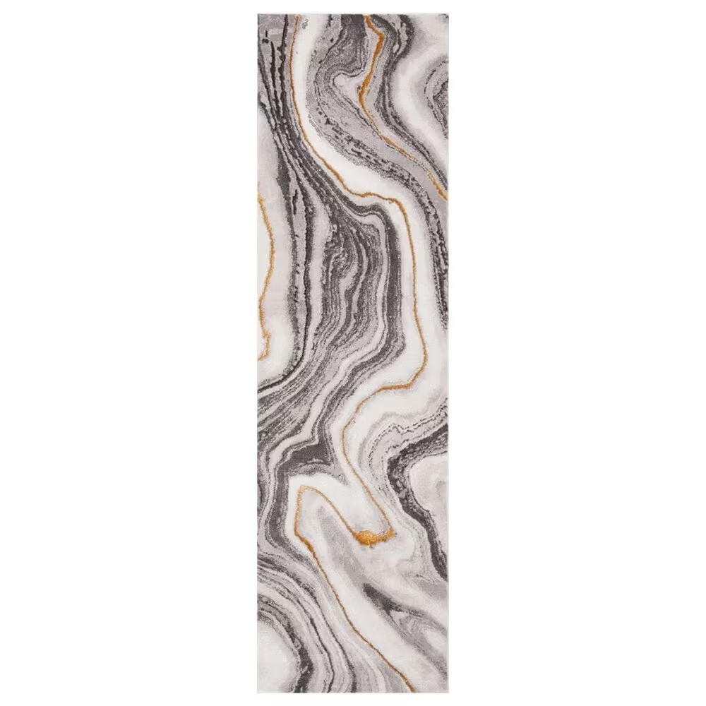 Safavieh Craft CFT819F 2'3" x 18' Grey and Gold Runner