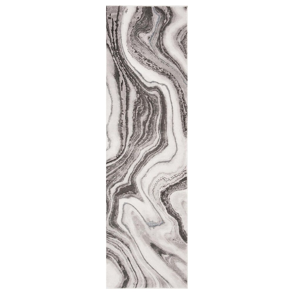 Safavieh Craft CFT819G 2'3" x 8' Grey and Silver Runner