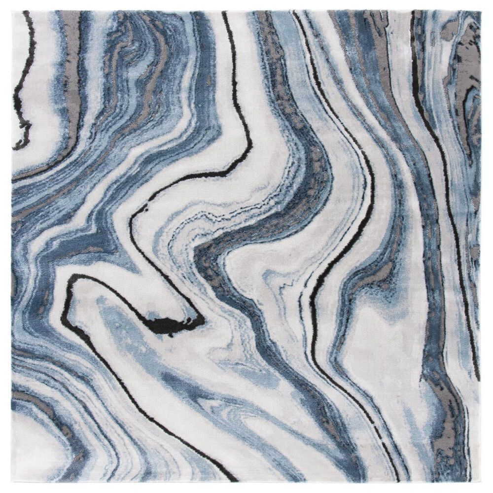 Safavieh Craft 9' Square Blue and Grey Area Rug