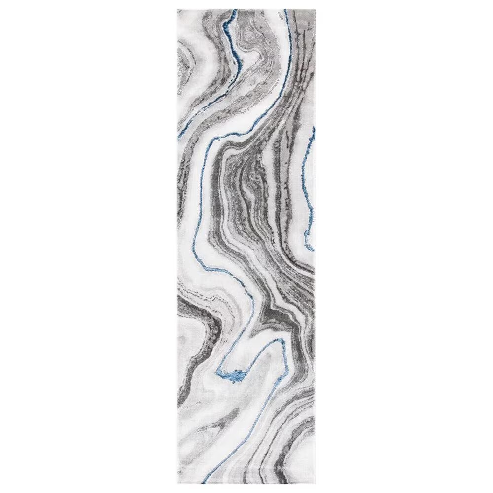 Safavieh Craft CFT819N 2'3" x 12' Grey and Blue Runner