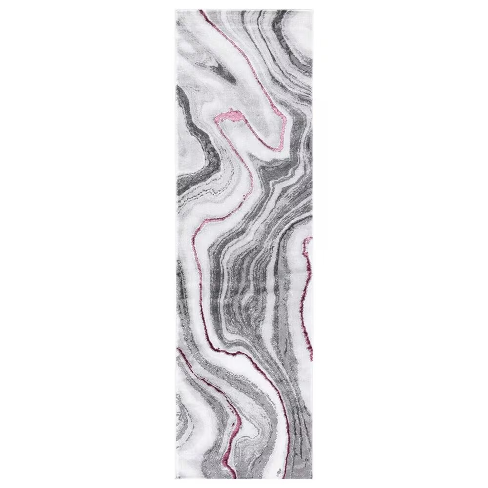 Safavieh Craft CFT819S 2'3" x 8' Grey and Wine Runner