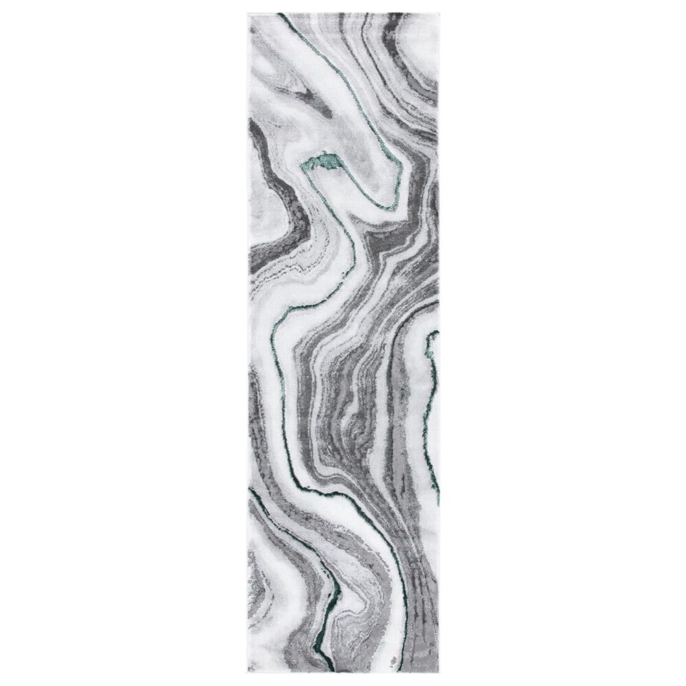 Safavieh Craft CFT819Y 2'3" x 10' Grey and Green Runner