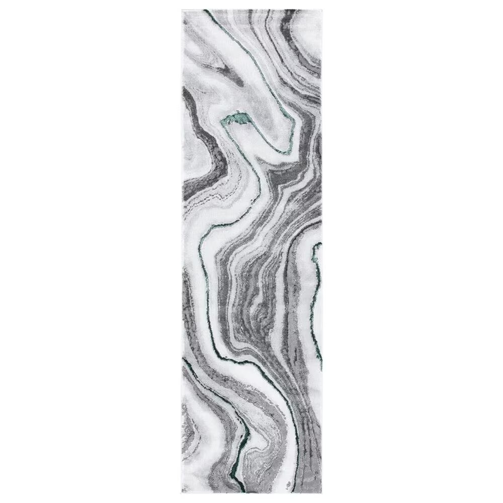 Safavieh Craft CFT819Y 2'3" x 14' Grey and Green Runner