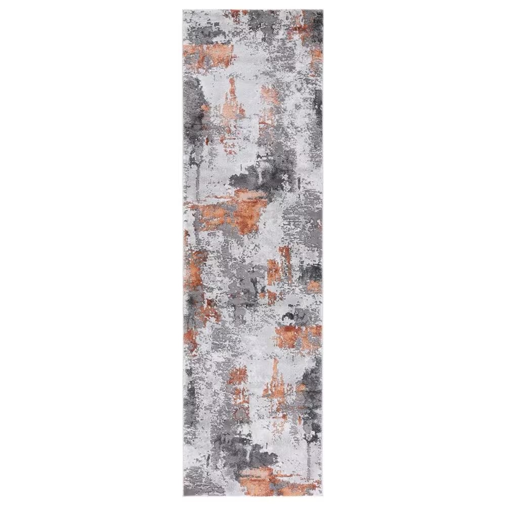 Safavieh Craft CFT820P 2'3" x 8' Grey and Orange Runner