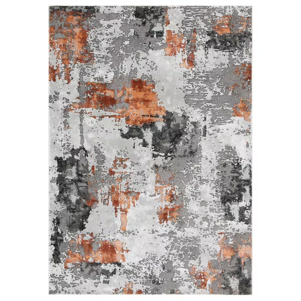 Safavieh Craft CFT820P 9' x 12' Grey and Orange Area Rug
