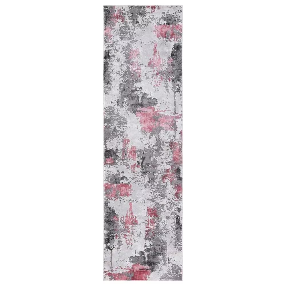 Safavieh Craft 2'3" x 8' Grey and Pink Runner