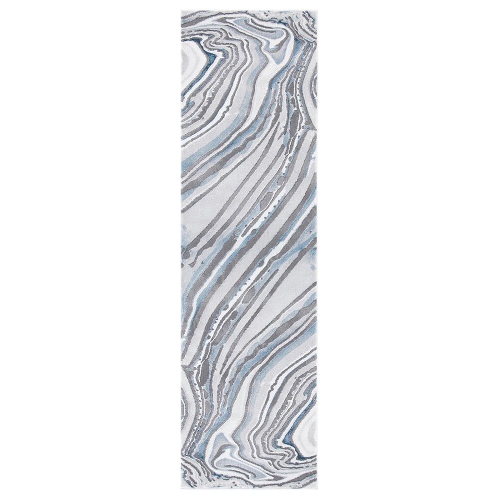 Safavieh Craft CFT843M 2'3" x 8' Blue and Grey Runner