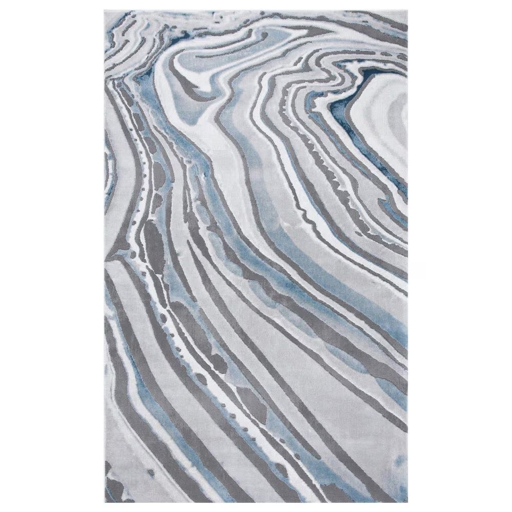 Safavieh Craft CFT843M 4' x 6' Blue and Grey Area Rug