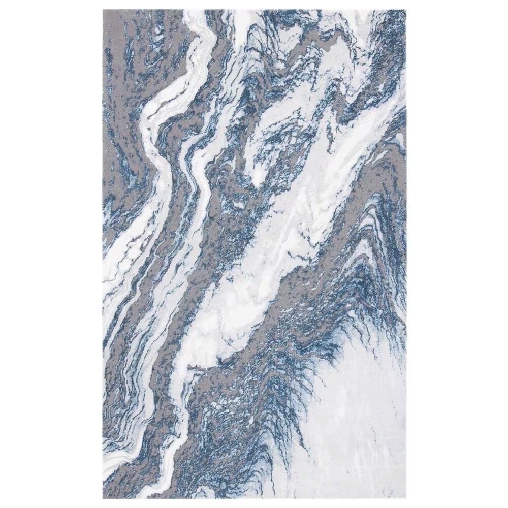 Safavieh Craft CFT844M 4' x 6' Blue and Grey Area Rug