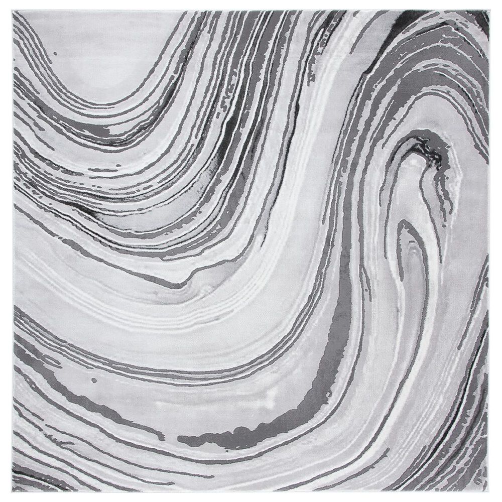 Safavieh Craft 6'7" Square Light Grey and Grey Area Rug