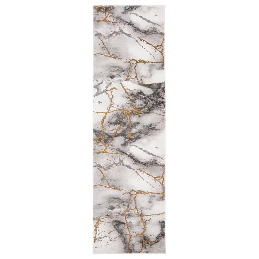 Safavieh Craft CFT877F Grey and Gold 2'3" x 8' Runner