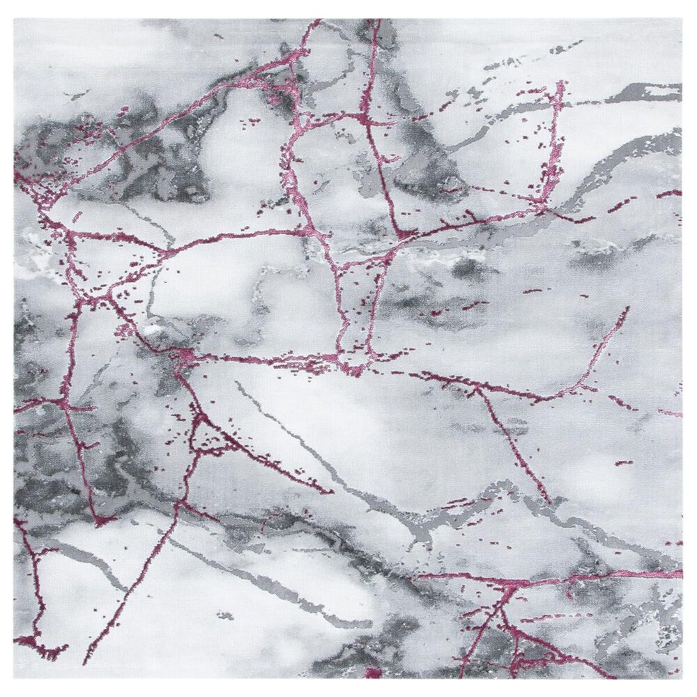 Safavieh Craft CFT877S 10' Square Grey and Wine Area Rug