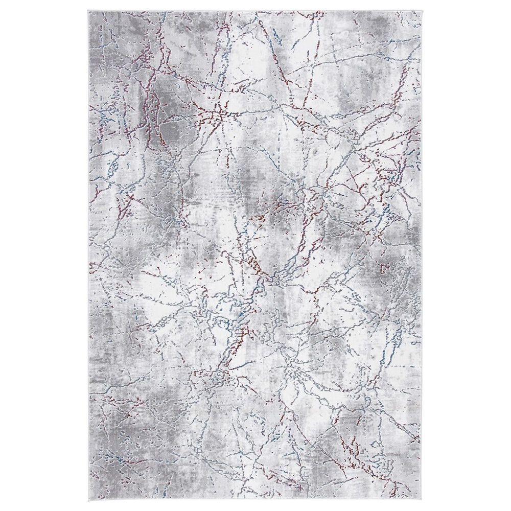 Safavieh Craft CFT960F 6'7" Round Grey and Wine Area Rug