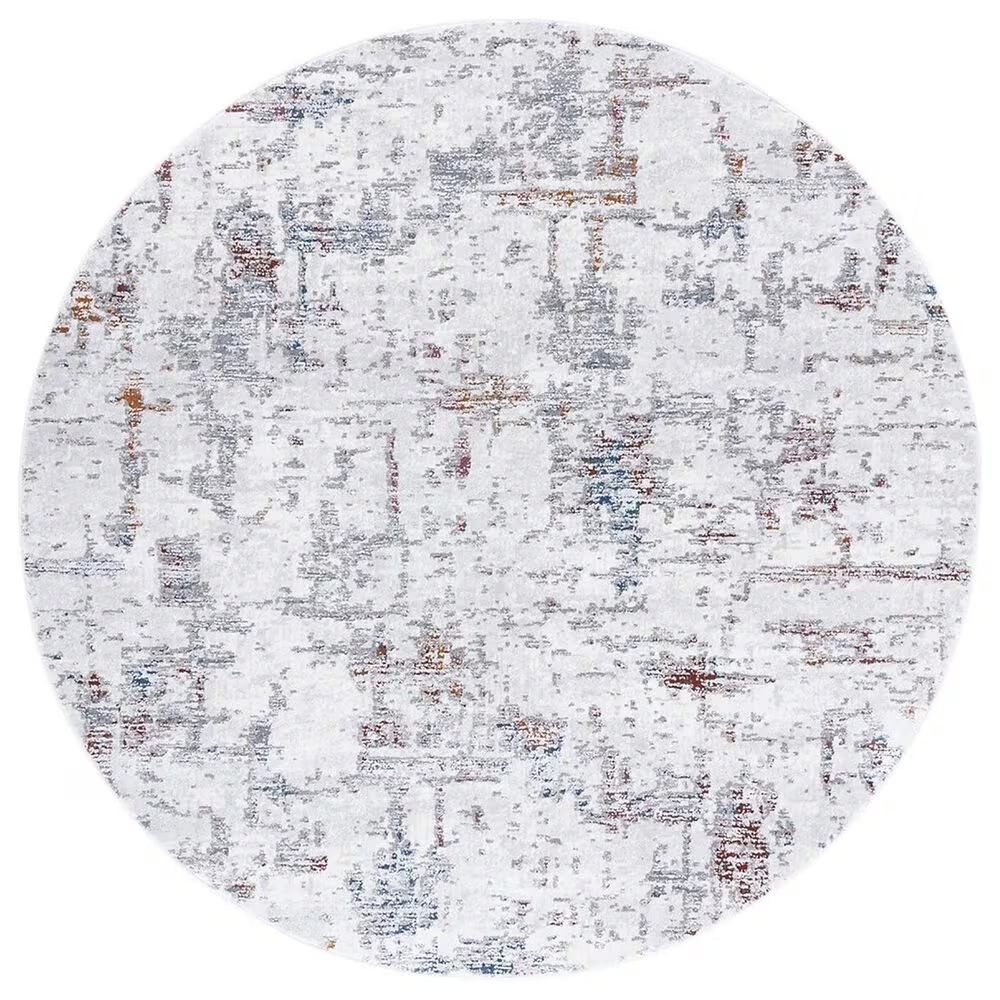 Safavieh Craft CFT961F 6'7" Round Grey and Gold Area Rug