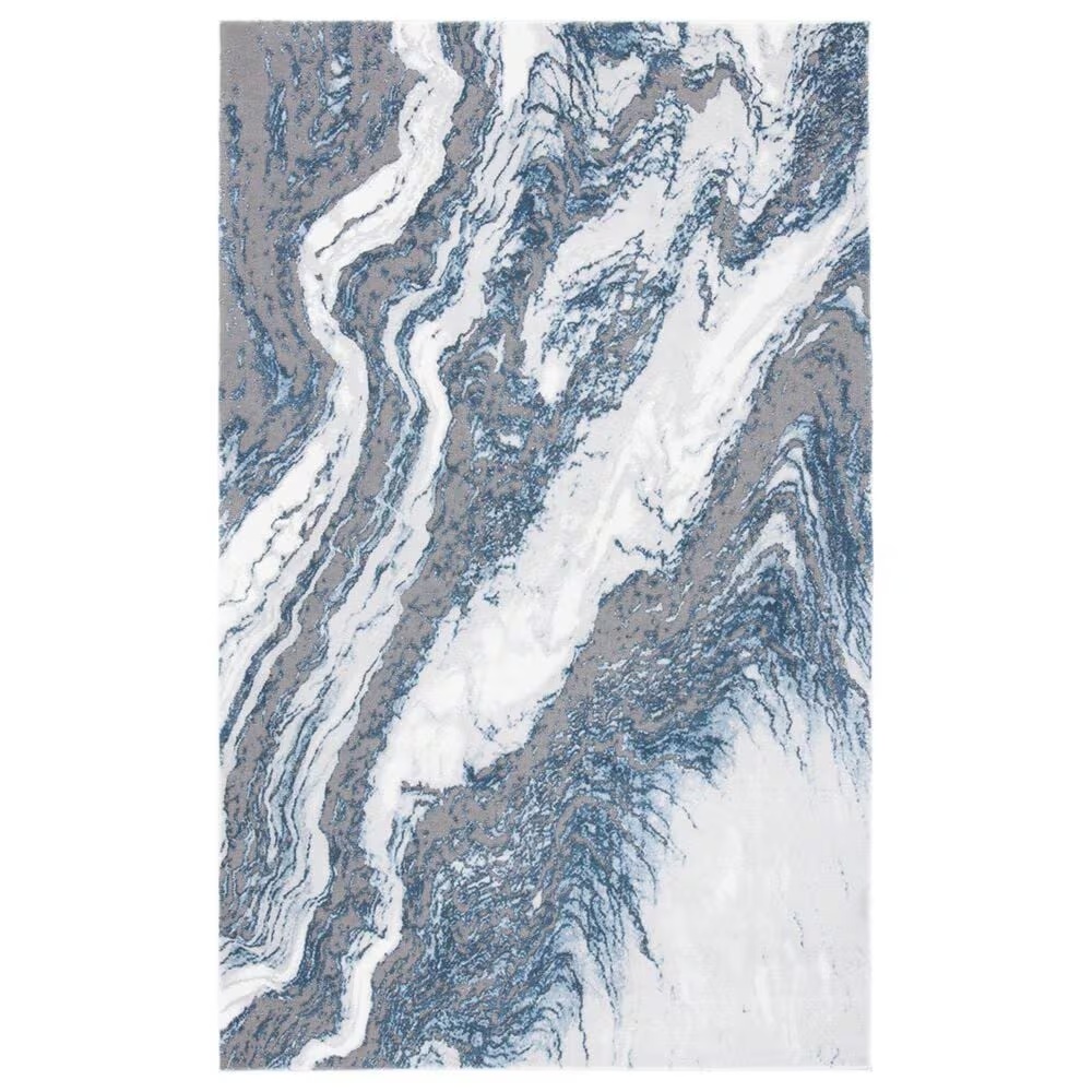 Safavieh Craft CFT844M 5'3" x 7'6" Blue and Grey Area Rug