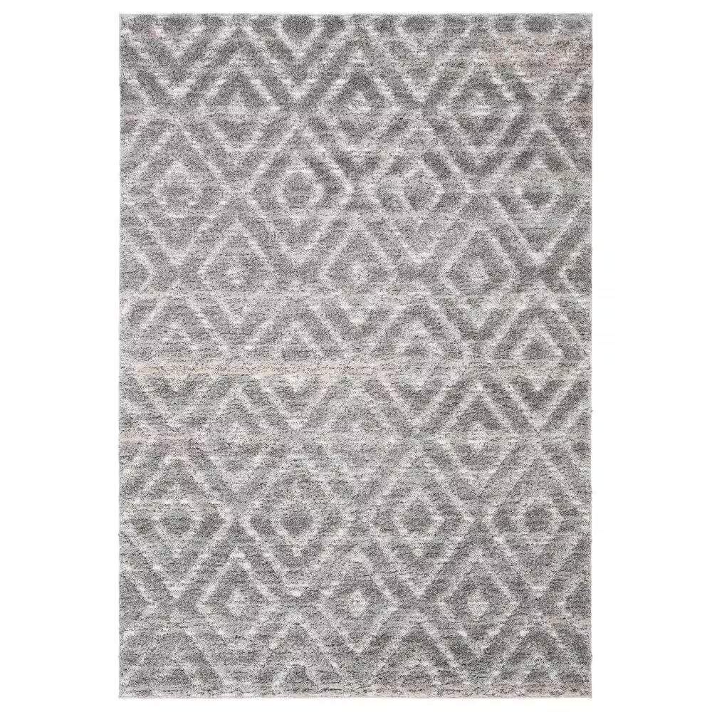 Safavieh Martha Stewart Lucia Shag MSR0782H 5'1" x 7'6" Dark Grey and Light Grey Area Rug